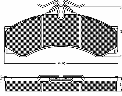 Brake Pad Set, disc brake (10420)