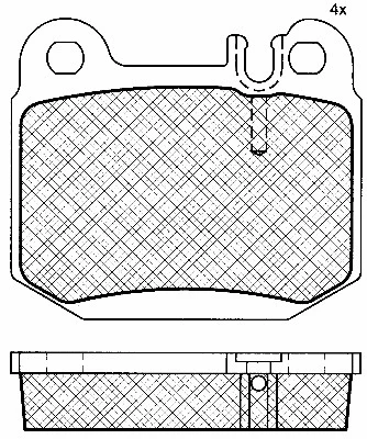 Brake Pad Set, disc brake (10808)