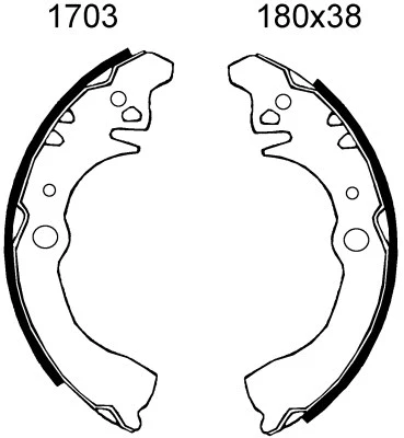 Brake Shoe Set (01703)