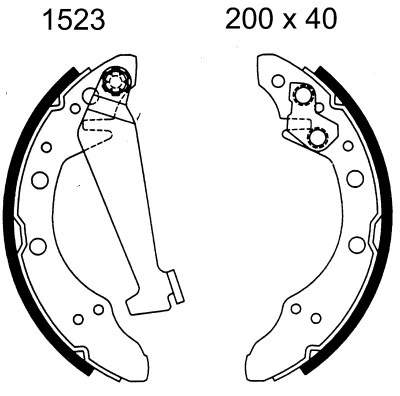 Brake Shoe Set (01523)