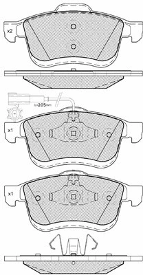 Brake Pad Set, disc brake (10963)