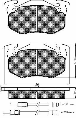 Brake Pad Set, disc brake (10242)