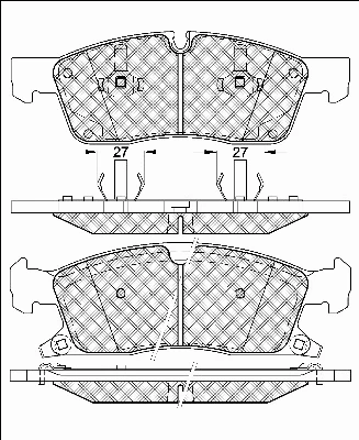 Brake Pad Set, disc brake (20033)