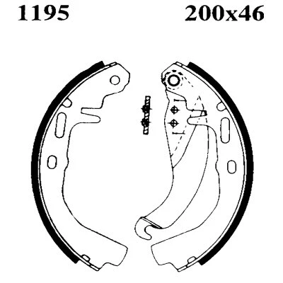Brake Shoe Set (01195)