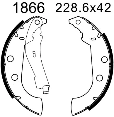 Brake Shoe Set (01866)