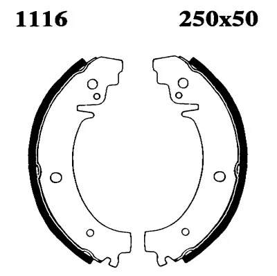 Brake Shoe Set (01116)