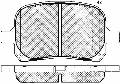 Brake Pad Set, disc brake (10777)