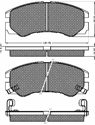 Brake Pad Set, disc brake (10362)