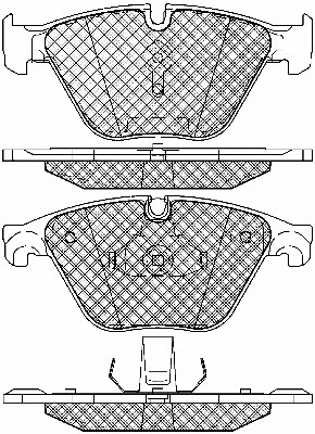 Brake Pad Set, disc brake (20019)