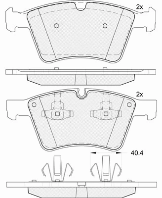 Brake Pad Set, disc brake (20147)