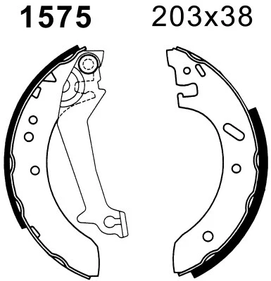 Brake Shoe Set (01575)
