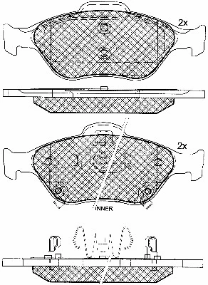 Brake Pad Set, disc brake (10835)