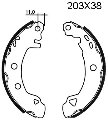 Brake Kit, drum brake (7356)