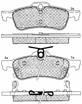 Brake Pad Set, disc brake (10764)