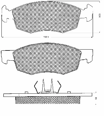 Brake Pad Set, disc brake (10608)