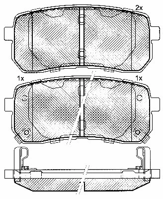 Brake Pad Set, disc brake (10874)