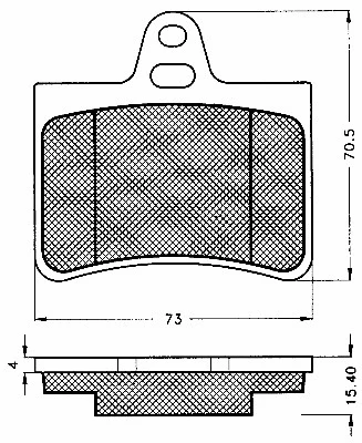 Brake Pad Set, disc brake (10607)