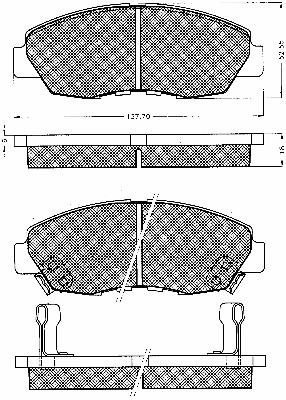 Brake Pad Set, disc brake (10632)