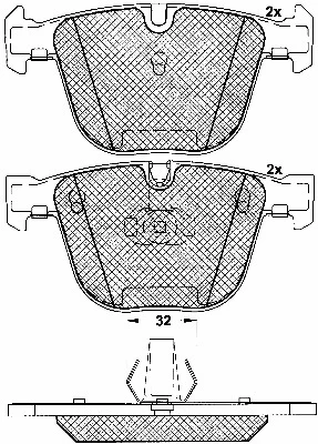 Brake Pad Set, disc brake (10900)