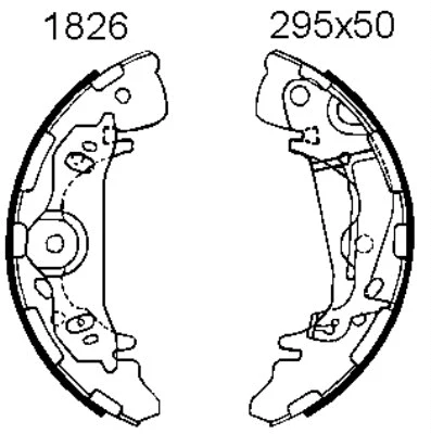 Brake Shoe Set (01826)