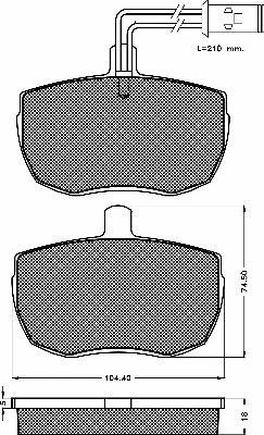 Brake Pad Set, disc brake (10289)