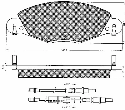 Brake Pad Set, disc brake (10606)