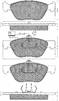 Brake Pad Set, disc brake (10585)