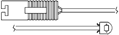 Warning Contact, brake pad wear (09004)