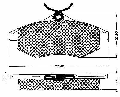 Brake Pad Set, disc brake (10237)