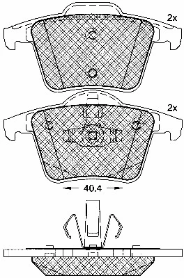 Brake Pad Set, disc brake (10818)