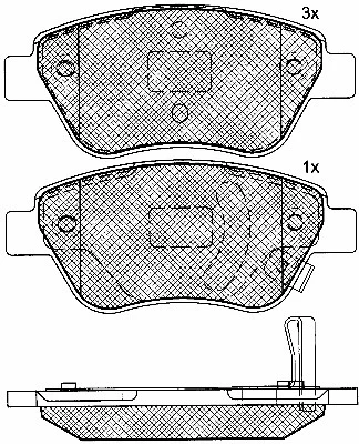 Brake Pad Set, disc brake (10840)