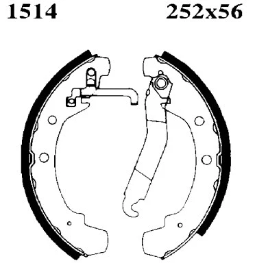 Brake Shoe Set (01514)