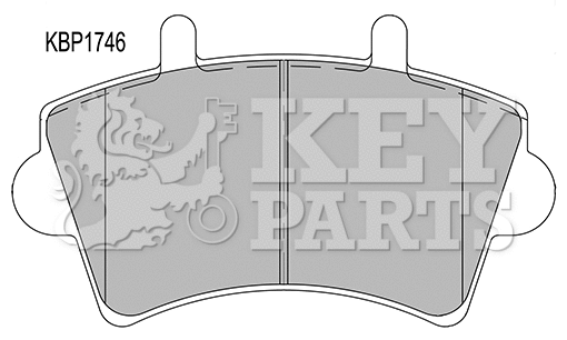 Brake Pad Set, disc brake (KBP1746)