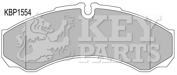Brake Pad Set, disc brake (KBP1554)