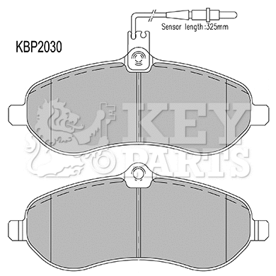 Brake Pad Set, disc brake (KBP2030)