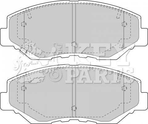 Brake Pad Set, disc brake (KBP1860)