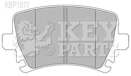 Brake Pad Set, disc brake (KBP1877)