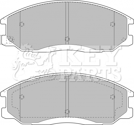 Brake Pad Set, disc brake (KBP1789)