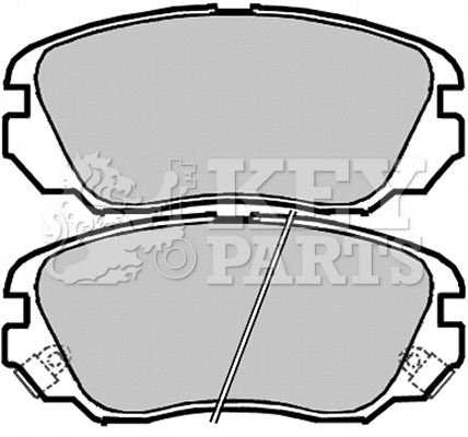 Brake Pad Set, disc brake (KBP2048)