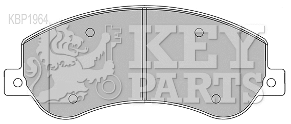 Brake Pad Set, disc brake (KBP1964)