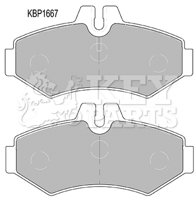 Brake Pad Set, disc brake (KBP1667)