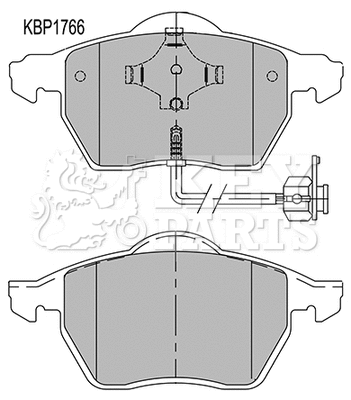 Brake Pad Set, disc brake (KBP1766)