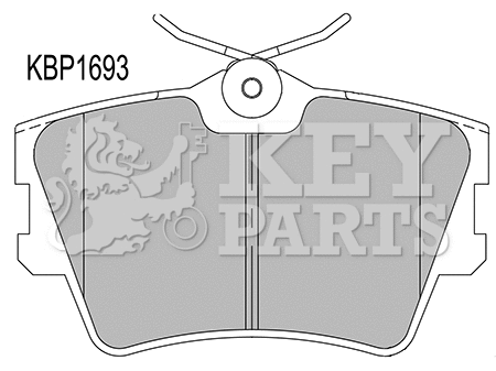 Brake Pad Set, disc brake (KBP1693)