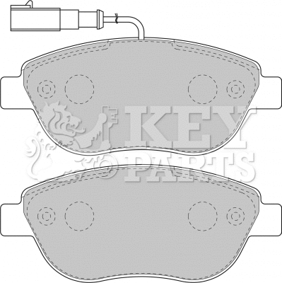 Brake Pad Set, disc brake (KBP1717)