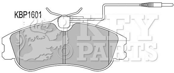 Brake Pad Set, disc brake (KBP1601)