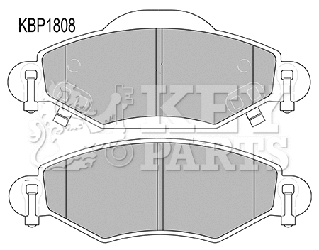 Brake Pad Set, disc brake (KBP1808)