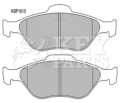 Brake Pad Set, disc brake (KBP1615)