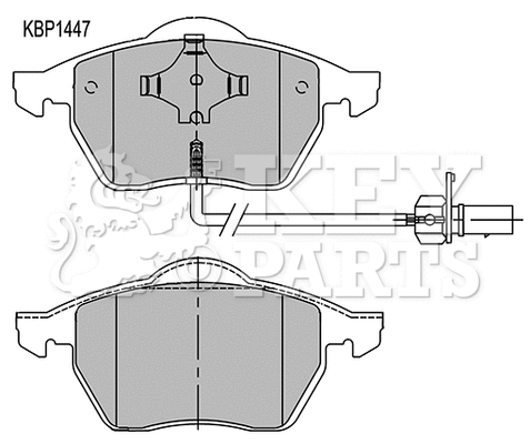 Brake Pad Set, disc brake (KBP1447)