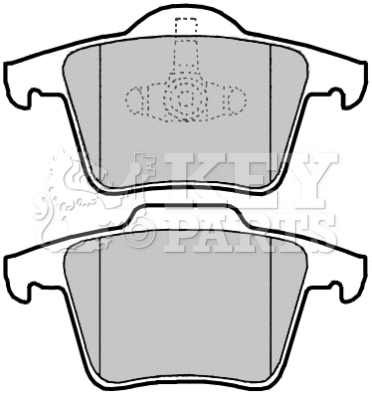 Brake Pad Set, disc brake (KBP2136)
