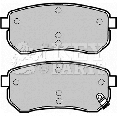 Brake Pad Set, disc brake (KBP1932)